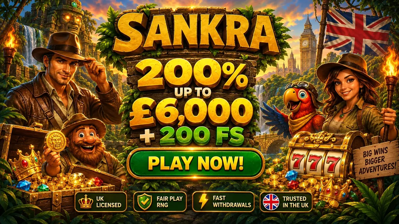 Sankra welcome offer: 200% up to £6,000 plus 200 free spins